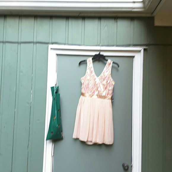 "As U Wish" Champagne Formal Party Dress sz "M" - Picture 7 of 7